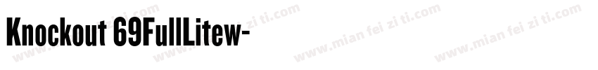 Knockout 69FullLitew字体转换